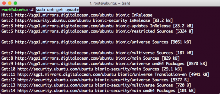 Update machine